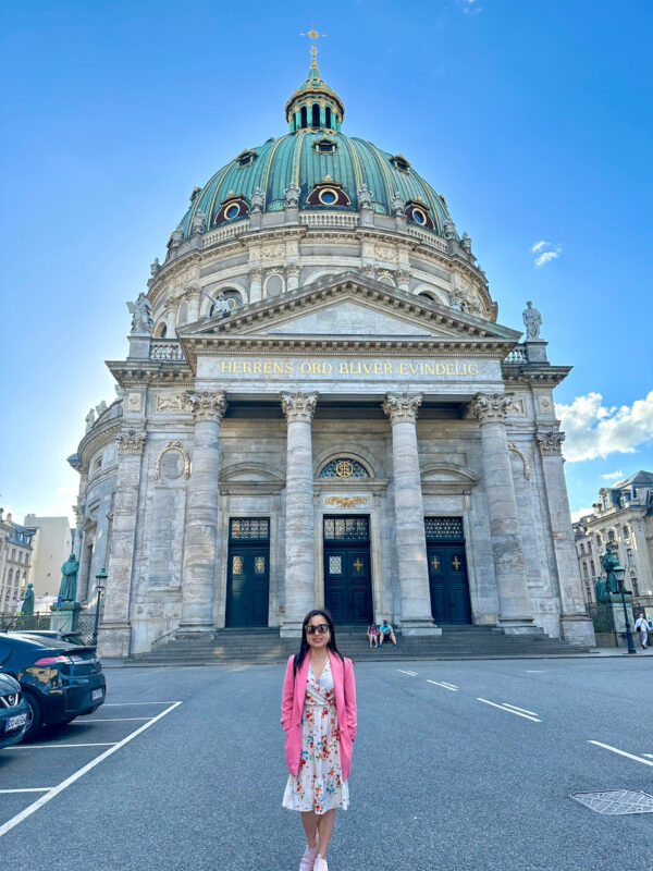 Tam at Frederiks landmark in Denmark