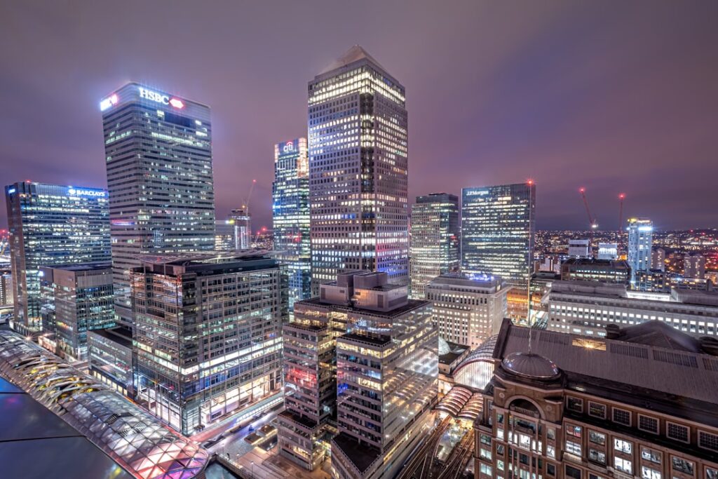 Cảnh London ban đêm