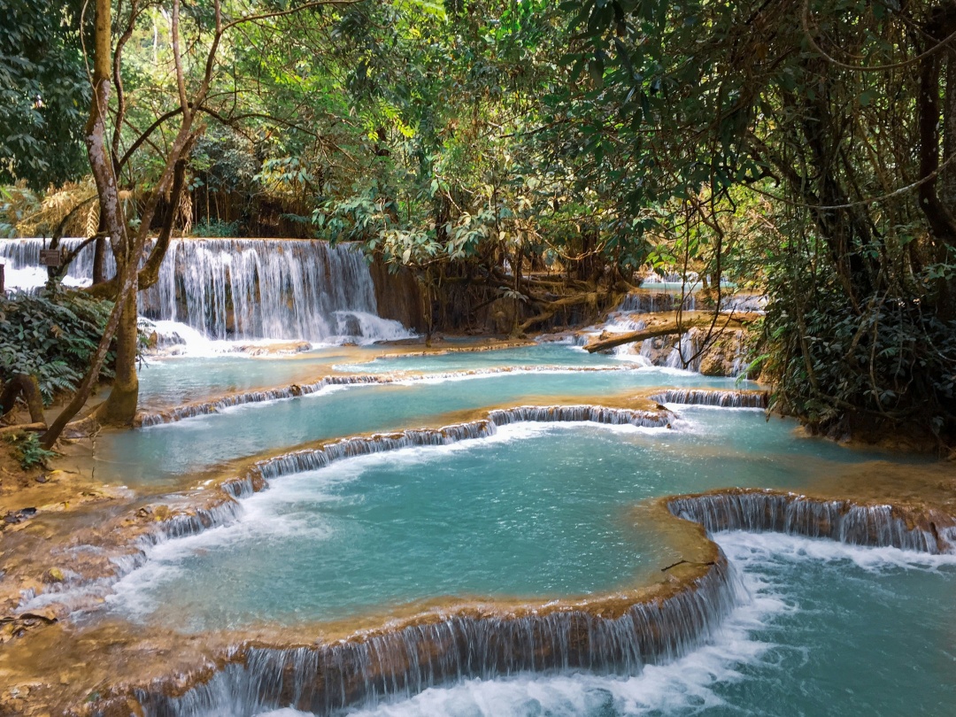 Thác nước đẹp ở Lào - Tat Sae Waterfall