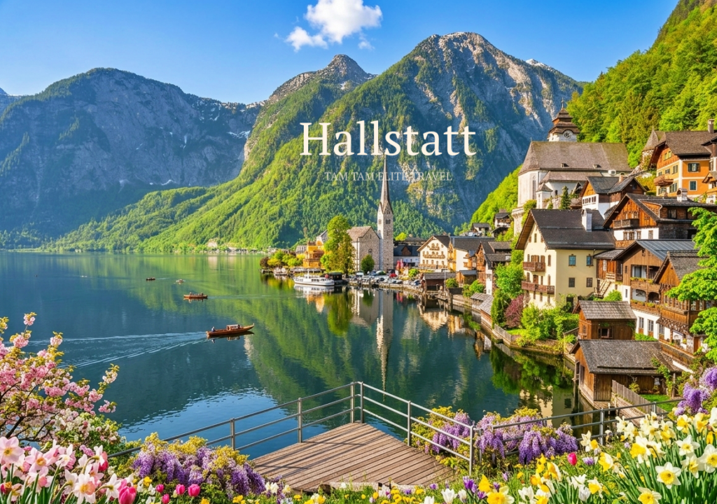 Hallstatt Áo: Làng cổ bên hồ đẹp đến không tin là thật