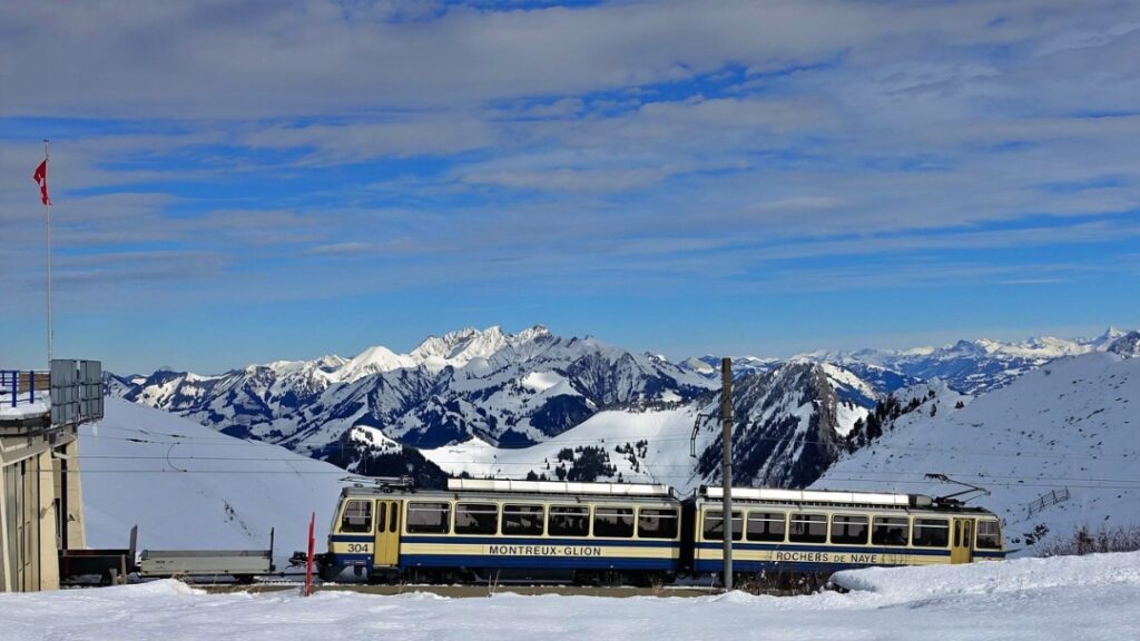 Rochers-de-Naye cogwheel train - Montreux Switzerland