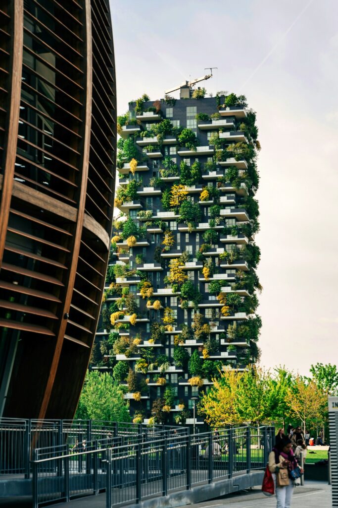 Bosco Verticale - du lịch Milan khu trung tâm Porta Nuova hiện đại