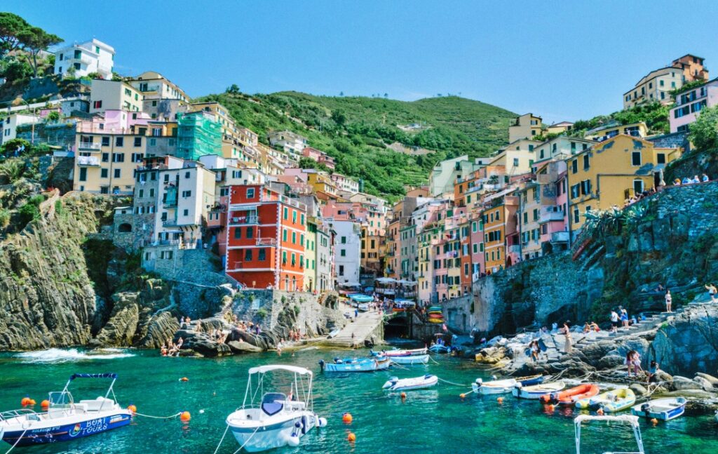 Làng Riomaggiore đường xuống cảng