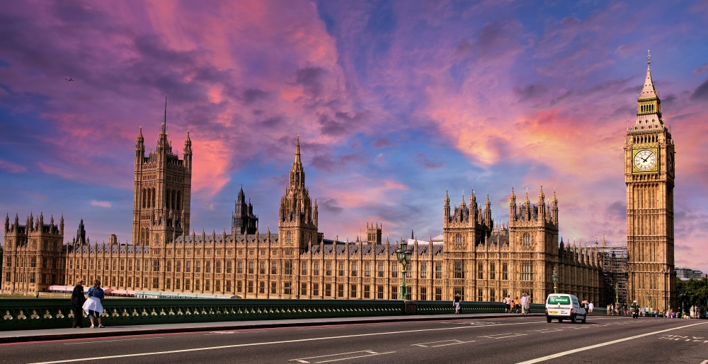 Điểm du lịch London - Big Ben sunset