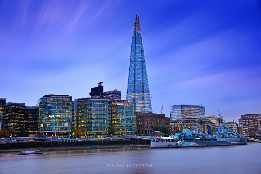 The Shard London - một trong địa điểm đẹp ngắm London